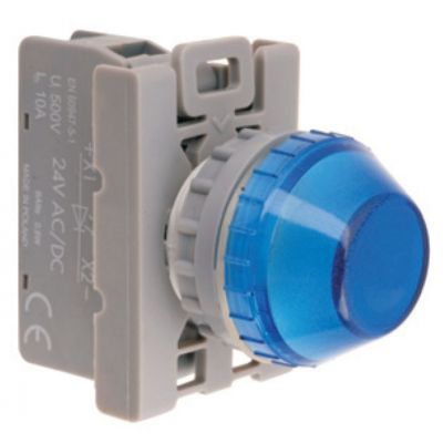 LAMPKA SYGN.NIEBIESKA 230V ŻARÓWKA STANDARD (SP22-LN-230-BA9S.)